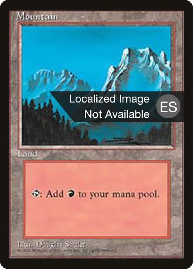 Mountain (B) [Fourth Edition (Foreign Black Border)] 