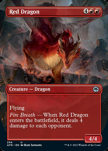 Red Dragon (Borderless Alternate Art) [Dungeons &amp; Dragons: Adventures in the Forgotten Realms] 