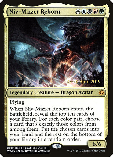 Niv-Mizzet Reborn [War of the Spark Prerelease Promos] 