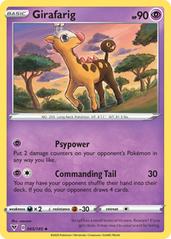 Girafarig (065/185) [Sword & Shield: Vivid Voltage]