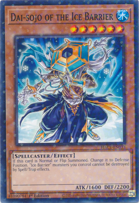 Dai-sojo of the Ice Barrier (Duel Terminal) [HAC1-EN033] Common 