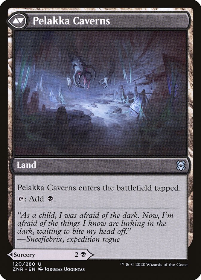 Pelakka Predation // Pelakka Caverns [Zendikar Rising] 