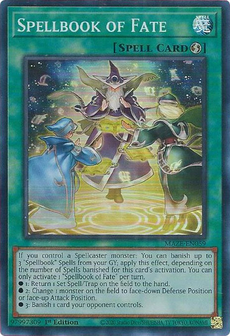Spellbook of Fate [MAZE-EN059] Super Rare 