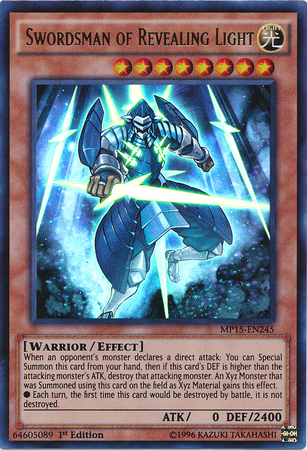 Swordsman of Revealing Light [MP15-EN245] Ultra Rare 