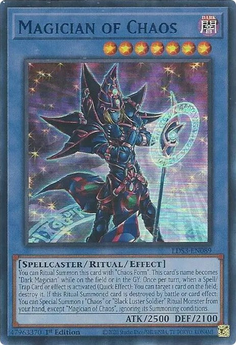 Magician of Chaos (Blue) [LDS3-EN089] Ultra Rare 