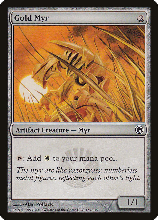 Gold Myr [Scars of Mirrodin] 