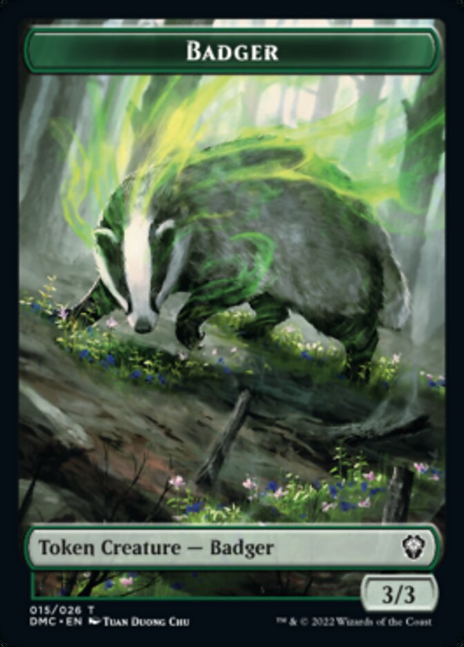 Badger Token [Dominaria United Commander Tokens] 