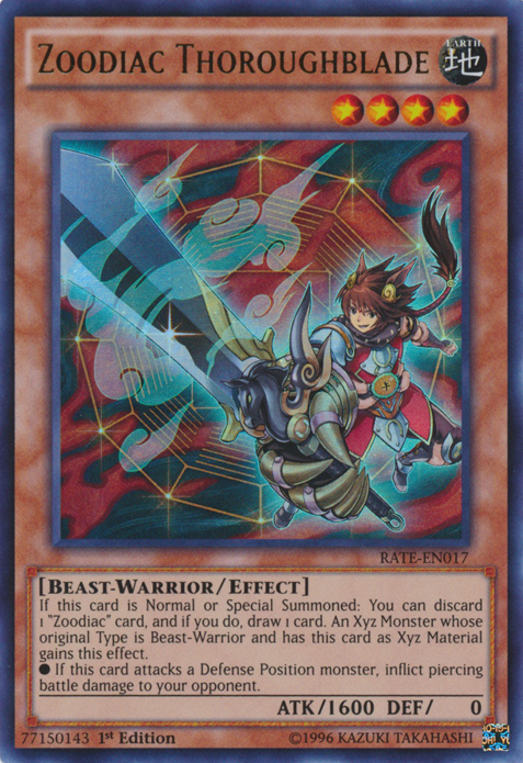 Zoodiac Thoroughblade [RATE-EN017] Ultra Rare 