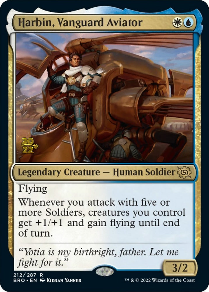 Harbin, Vanguard Aviator [The Brothers' War Prerelease Promos] 