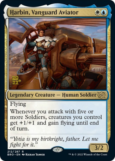 Harbin, Vanguard Aviator [The Brothers' War Prerelease Promos] 