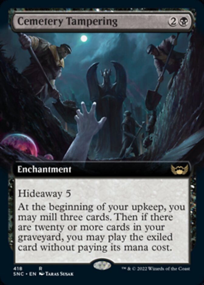 Cemetery Tampering (Extended Art) [Streets of New Capenna] 