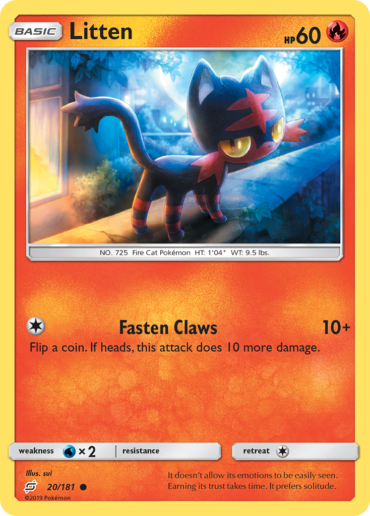 Litten (20/181) [Sun & Moon: Team Up]