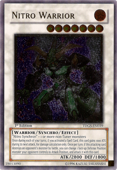 Nitro Warrior [TDGS-EN039] Ultimate Rare 