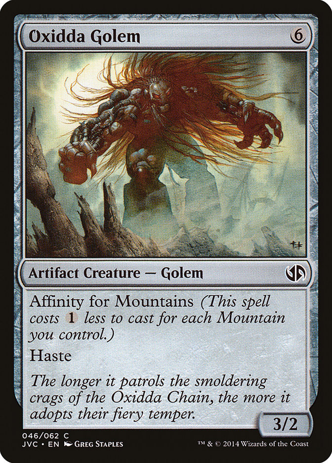 Oxidda Golem [Duel Decks Anthology] 