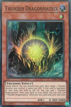 Thunder Dragonmatrix [OP09-EN006] Super Rare 