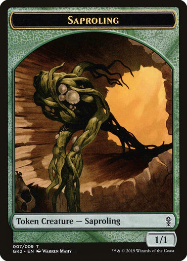 Saproling // Wurm Double-Sided Token [Ravnica Allegiance Guild Kit Tokens] 