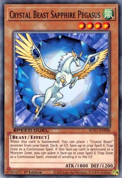 Crystal Beast Sapphire Pegasus [SGX1-ENF08] Common 