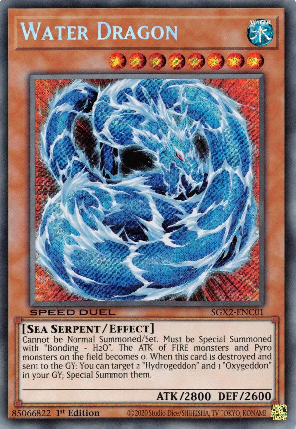 Water Dragon [SGX2-ENC01] Secret Rare 
