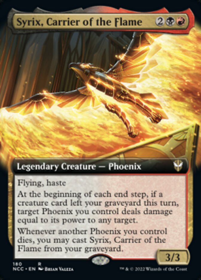 Syrix, Carrier of the Flame (Extended Art) [Streets of New Capenna Commander] 