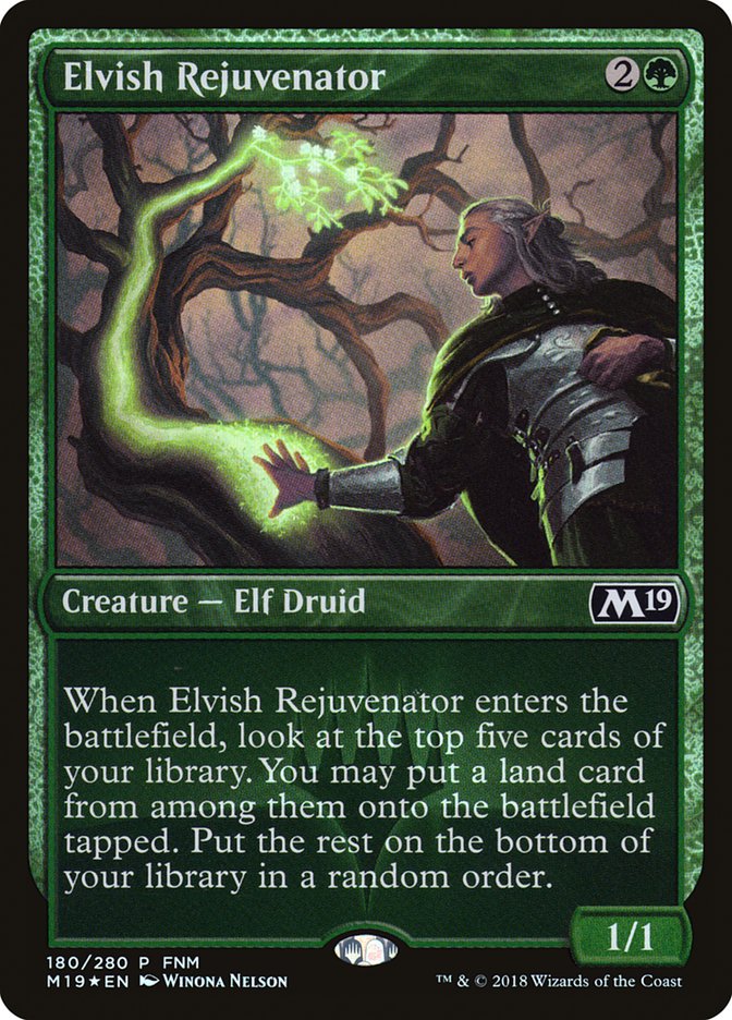 Elvish Rejuvenator (FNM) [Core Set 2019 Promos] 