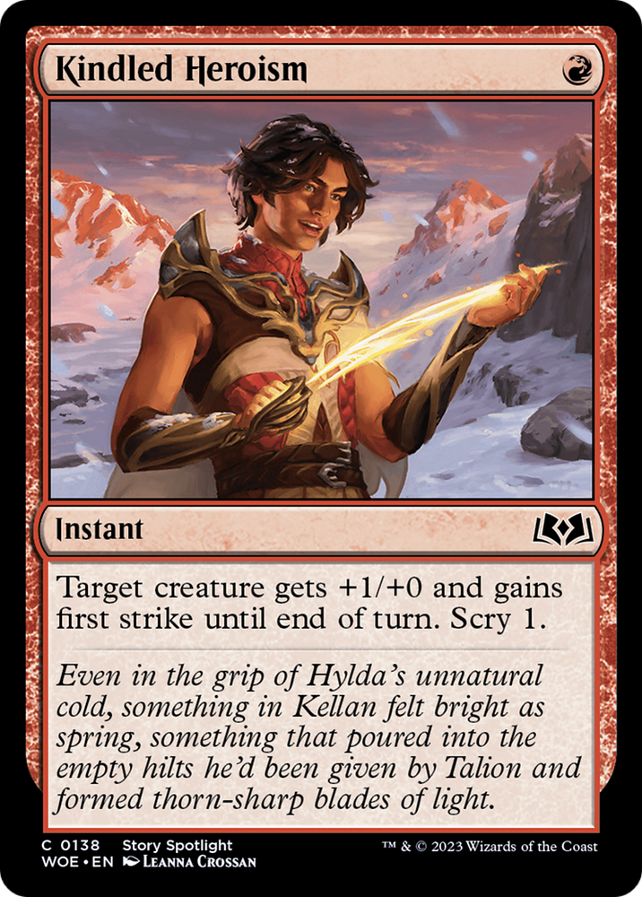 Kindled Heroism [Wilds of Eldraine] 