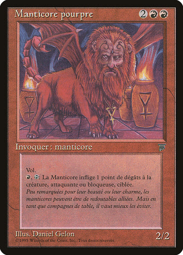 Crimson Manticore (French) - "Manticore pourpre" [Renaissance] 