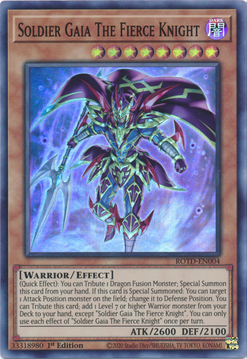 Soldier Gaia The Fierce Knight [ROTD-EN004] Super Rare 