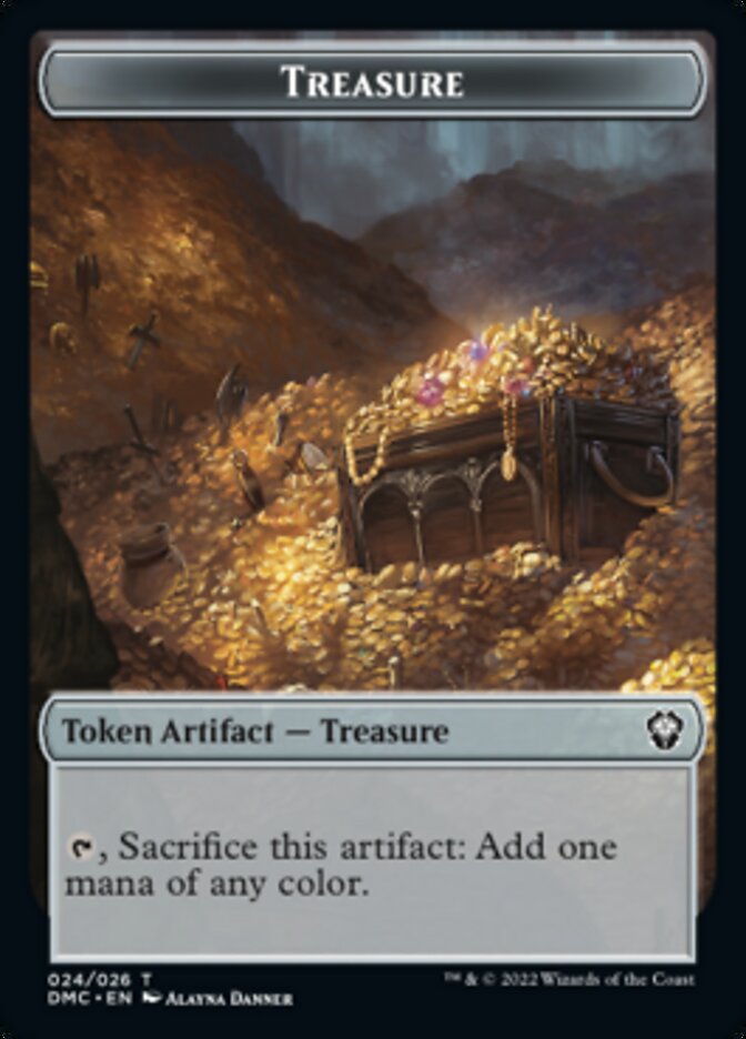 Treasure Token [Dominaria United Commander Tokens] 