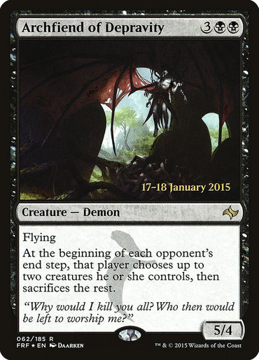 Archfiend of Depravity [Fate Reforged Prerelease Promos] 