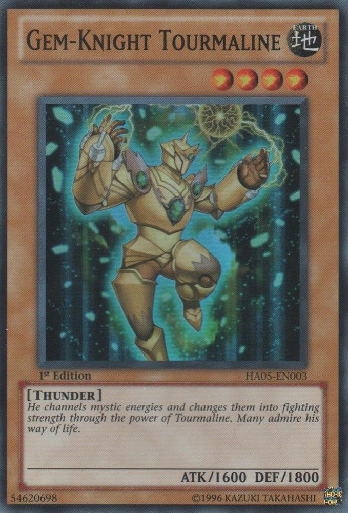 Gem-Knight Tourmaline [HA05-EN003] Super Rare 