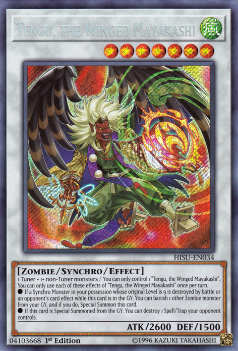 Tengu, the Winged Mayakashi [HISU-EN034] Secret Rare 