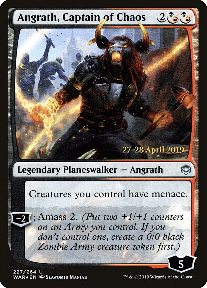 Angrath, Captain of Chaos [War of the Spark Prerelease Promos] 