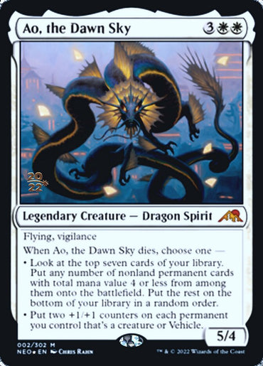 Ao, the Dawn Sky [Kamigawa: Neon Dynasty Prerelease Promos] 