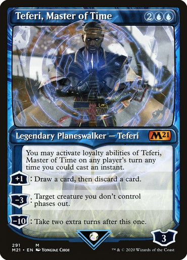 Teferi, Master of Time (Showcase) (291) [Core Set 2021] 