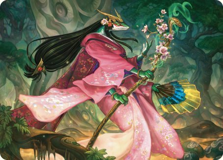 Sakiko, Mother of Summer Art Card [Commander Masters Art Series] 