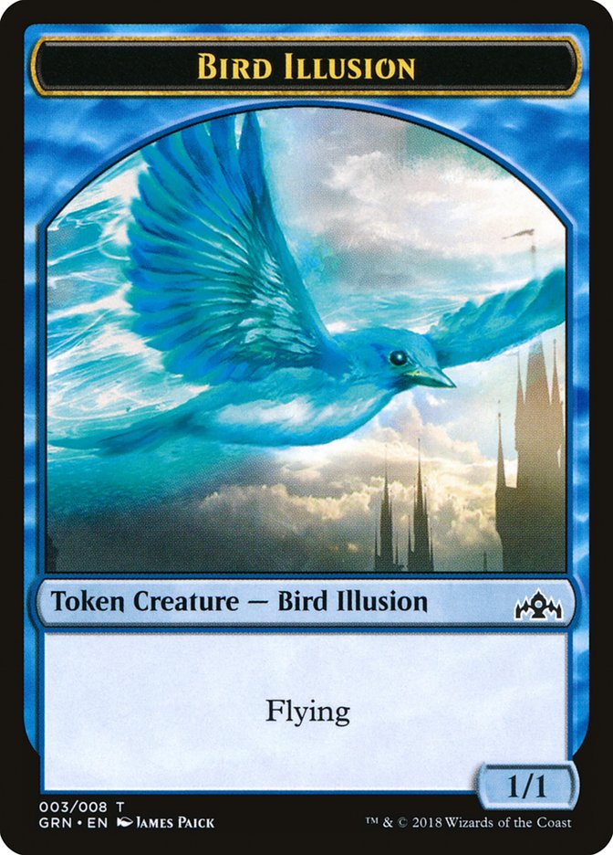 Bird Illusion Token [Guilds of Ravnica Tokens] 