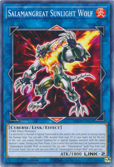 Salamangreat Sunlight Wolf [MP20-EN020] Common 