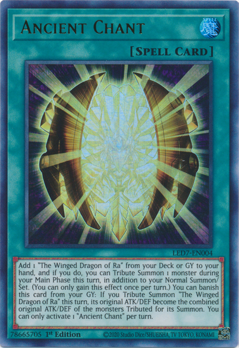 Ancient Chant [LED7-EN004] Ultra Rare 