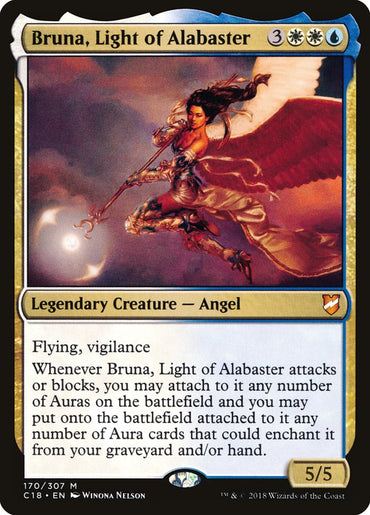 Bruna, Light of Alabaster (Oversized) [Commander 2018 Oversized] 