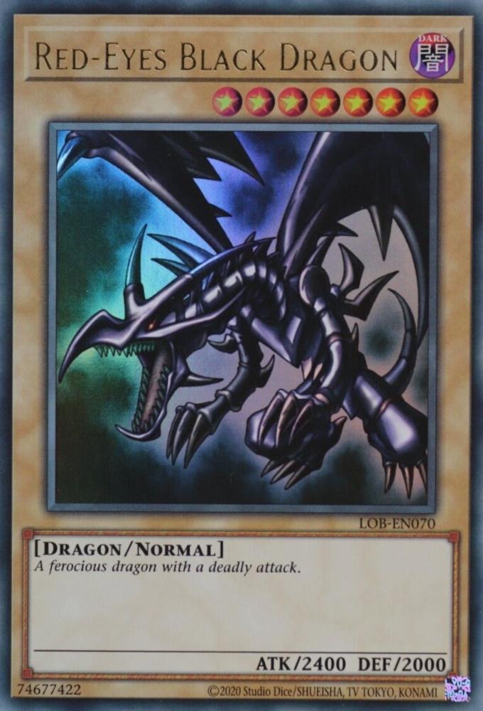Red-Eyes Black Dragon (25th Anniversary) [LOB-EN070] Ultra Rare 