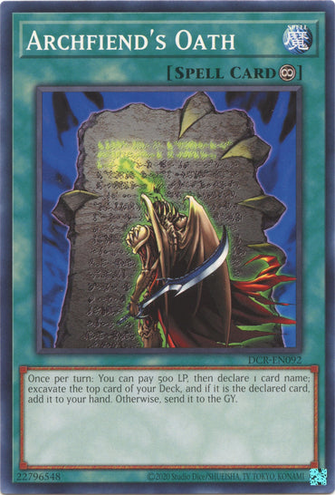 Archfiend's Oath (25th Anniversary) [DCR-EN092] Common 