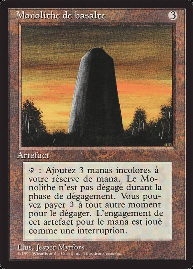 Basalt Monolith [Foreign Black Border] 