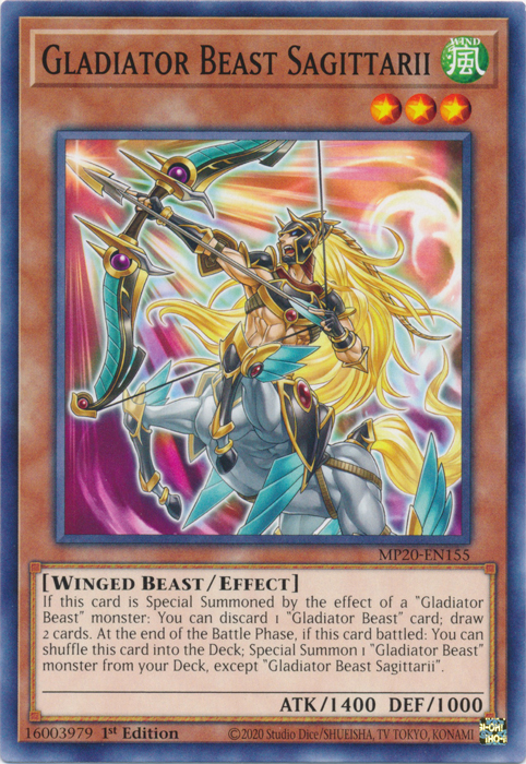 Gladiator Beast Sagittarii [MP20-EN155] Common 