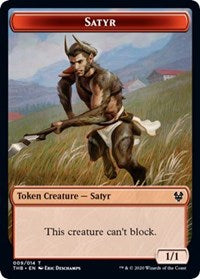 Satyr // Spider Double-Sided Token [Theros Beyond Death Tokens] 