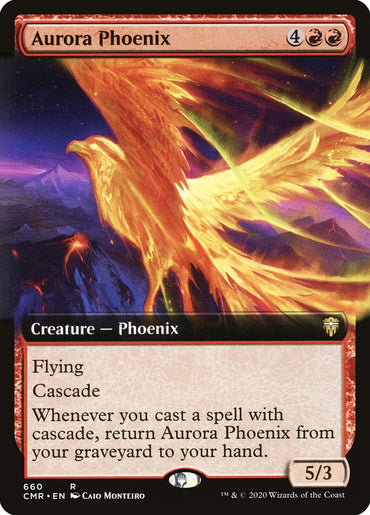 Aurora Phoenix (Extended Art) [Commander Legends] 