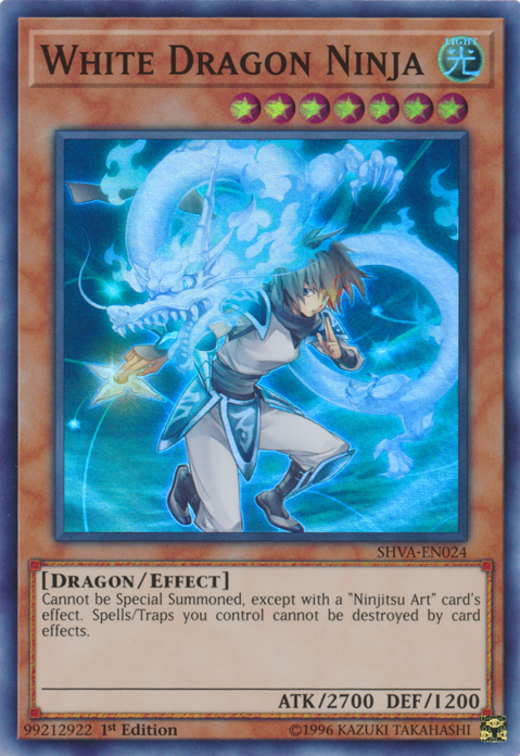 White Dragon Ninja [SHVA-EN024] Super Rare 