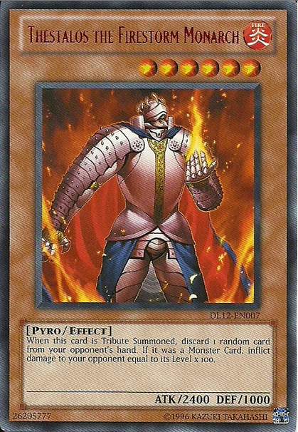 Thestalos the Firestorm Monarch (Red) [DL12-EN007] Rare 