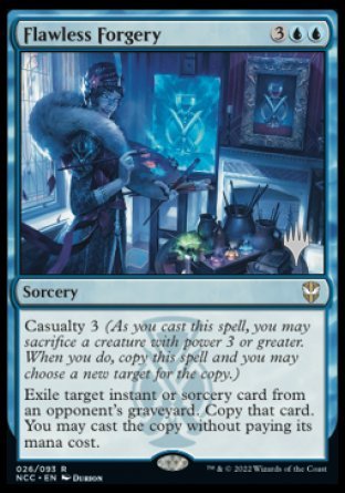 Flawless Forgery (Promo Pack) [Streets of New Capenna Commander Promos] 