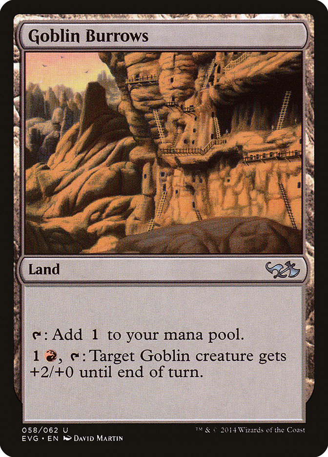 Goblin Burrows (Elves vs. Goblins) [Duel Decks Anthology] 