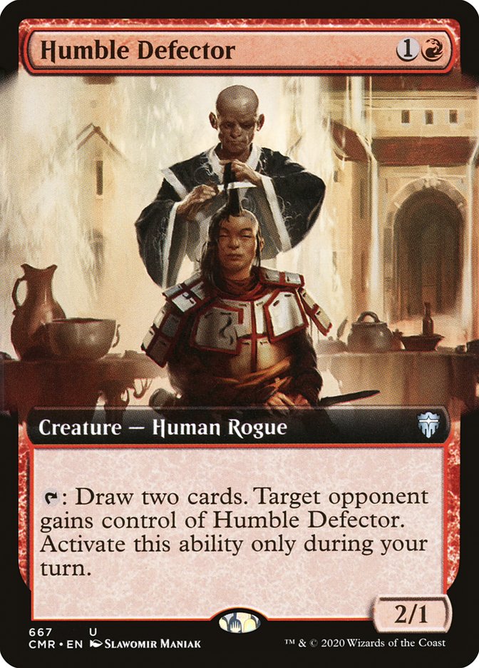 Humble Defector (Extended Art) [Commander Legends] 